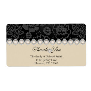Modern Thank You Return Address Label