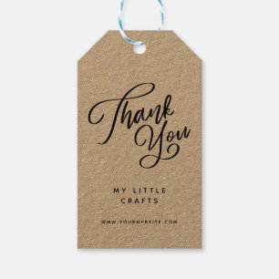 Modern Thank You Script Business Gift Tags