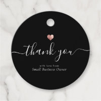 Modern Thank You Script Rose Gold Small Business