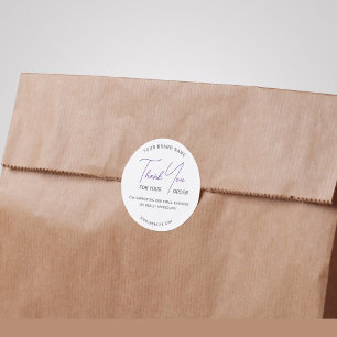 Modern thank you script Typography Sticker