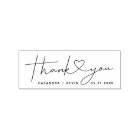 Modern Thank You Script with Heart Wedding