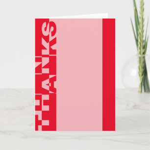 Modern THANKS Banner + your backgr. & ideas Thank You Card