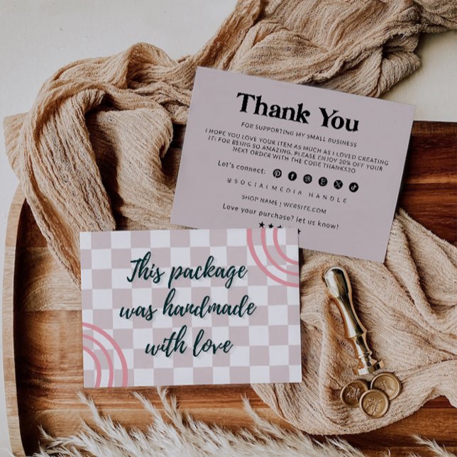 Modern Thanks For Your Purchase Card (Creator Uploaded)