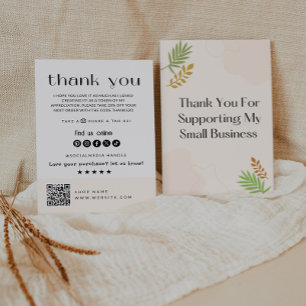 Modern Thanks For Your Purchase Card