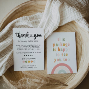 Modern Thanks For Your Purchase Card