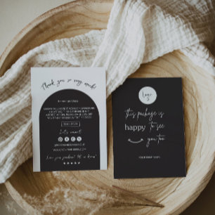 Modern Thanks For Your Purchase Card