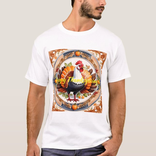Modern Thanksgiving Pumpkin Autumn Collection T-Shirt (Front)