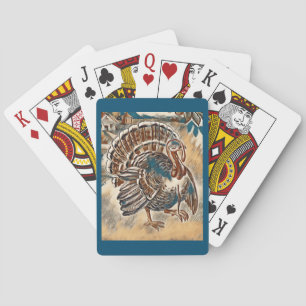 Modern Thanksgiving Turkey Deck of Playing Cards