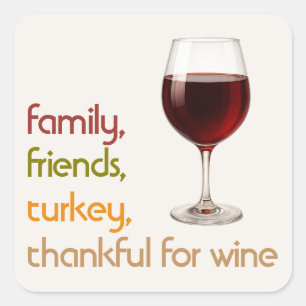 Modern Thanksgiving Typography Cosy Fall Sticker