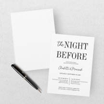 Modern The Night Before Rehearsal Dinner