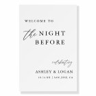 Modern The Night Before Rehearsal Dinner Welcome