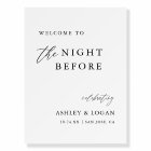 Modern The Night Before Rehearsal Dinner Welcome