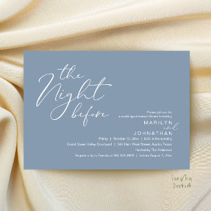 Modern The Night Before Wedding Rehearsal Dinner Invitation