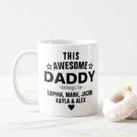 Modern This Awesome Daddy Dad Belongs to Kids Name