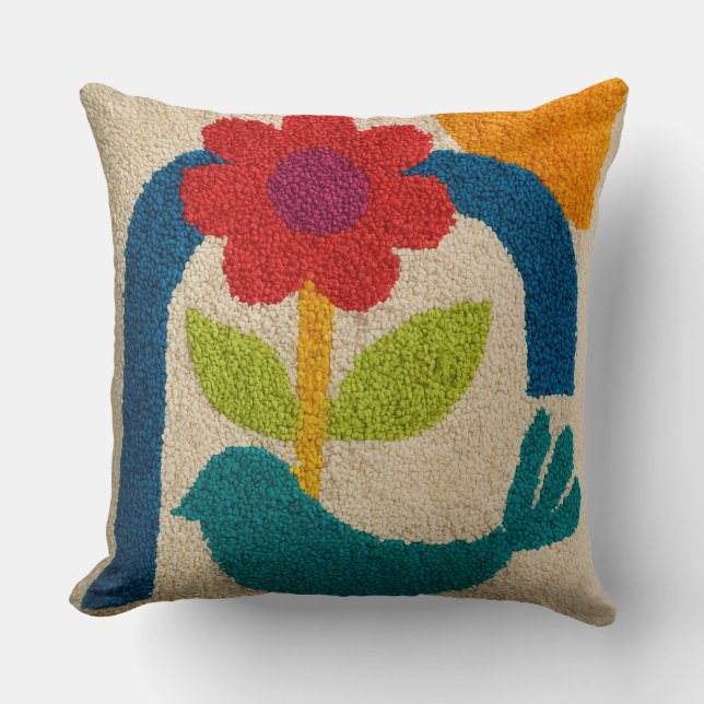 Modern Threads, Ancient Soul Cushion (Front)