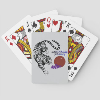 Modern Tiger Graphic Art Playing Cards