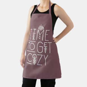 Modern Time to Get Cosy Design Apron