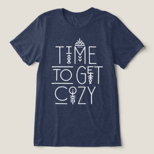 Modern Time to Get Cosy Design Tri-Blend Shirt