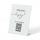 Modern Tip Your Bartender QR Code App Payment Sign