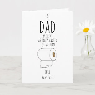 Modern toilet paper birthday trendy typography card