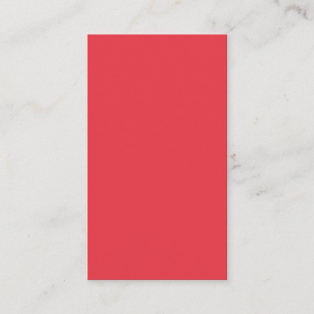 Modern Tomato Red Appointment Card – Customisable (Front)