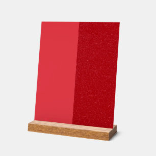 Modern Tomato Red Split Acrylic Sign – Customise