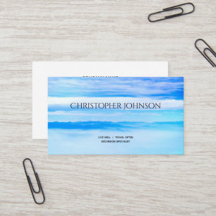 Modern Tour Operator Explorer Travel Agent Custom Business Card