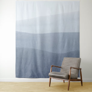 Modern Tranquil Grey To White Gradient 5 Tapestry