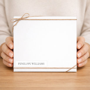 Modern Transparent Business Label – Custom Text