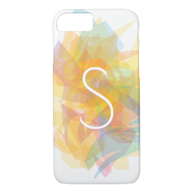 Modern Transparent Layers/Yellow & Soft Colours Case-Mate iPhone Case (Back)