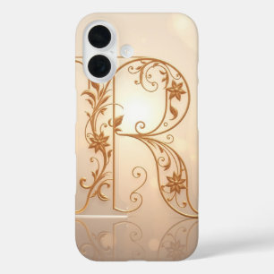 Modern Transparent Letter R  iPhone 16 Case