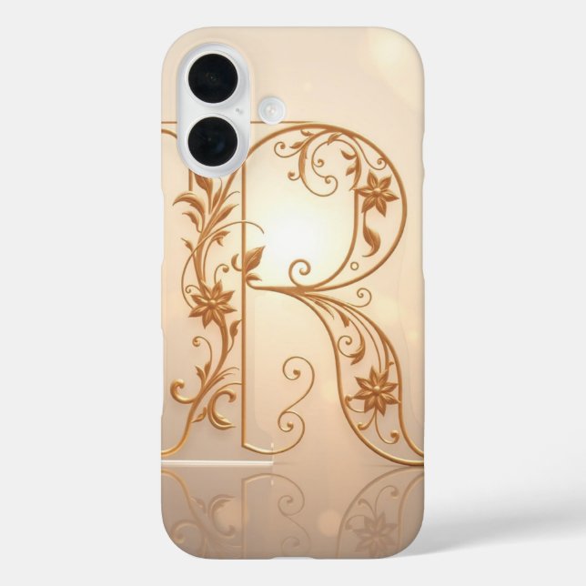 Modern Transparent Letter R  Case-Mate iPhone Case (Back)