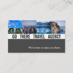 Modern Travel Agency Agent Business Card