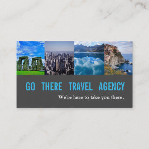 Modern Travel Agency Agent Business Card