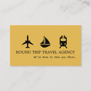 Modern Travel Agency Agent Business Card