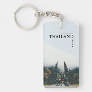 Modern Travel Keepsake Key Ring