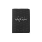 modern travel monogrammed black