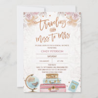 Modern Traveling Miss to Mrs Bridal Shower