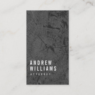Modern Tree Rings Attorney, Lawyer Business Card