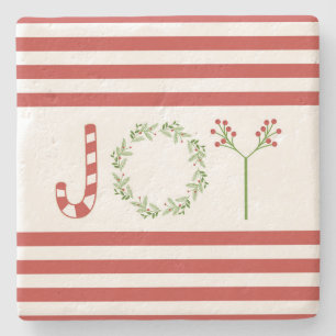 Modern trend Christmas JOY Stone Coaster