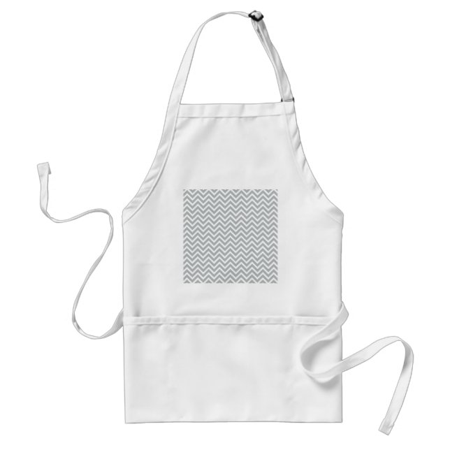 modern trend grey chevron standard apron (Front)