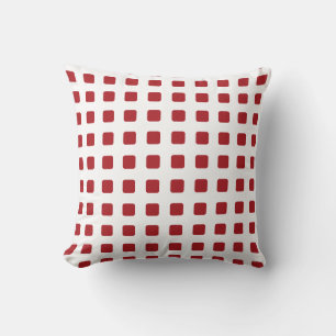 Modern Trending Red Square Christmas  Cushion