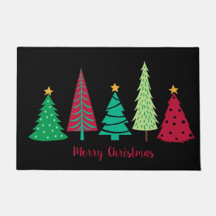 Modern trends Christmas Trees Doormat
