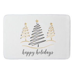 Modern Trends Holiday Trees Bath Mat