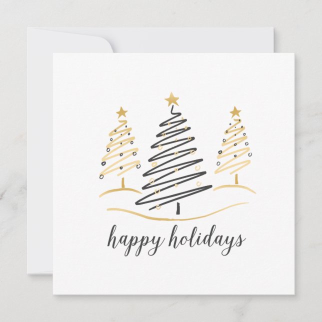 Modern Trends Holiday Trees Card (Front)