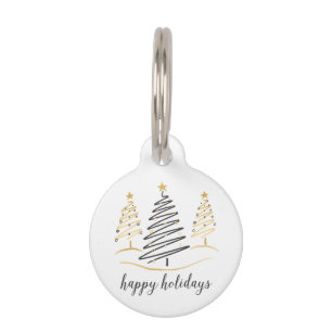 Modern Trends Holiday Trees Pet Tag