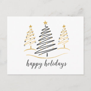 Modern Trends Holiday Trees Postcard
