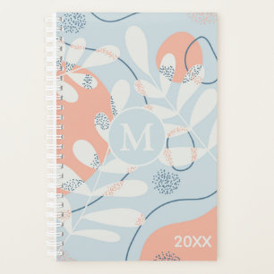 Modern Trendy Abstract Botanical Art Planner