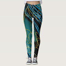 Modern trendy Abstract Leggings