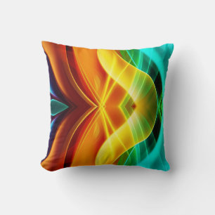 MODERN TRENDY ARTISTIC PSYCHEDELIC PATTERN CUSHION